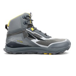 Altra Lone Peak All-Wthr Mid Trail Running Shoes Grey Yellow Men